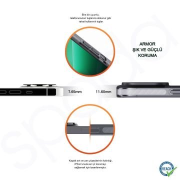 iPhone 14 Pro Max Spada Armor Magsafe Black Kapak