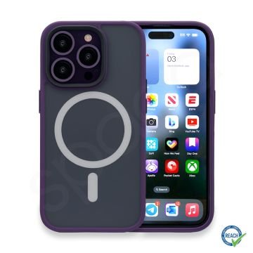 iPhone 14 Pro Spada Panzer Magsafe Deep Purple Kapak