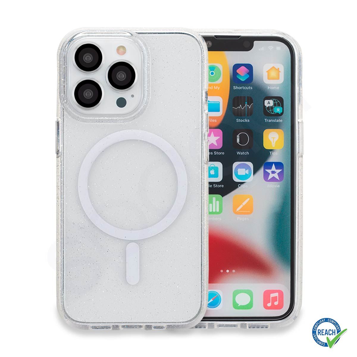 iPhone 13 Pro Spada Diamond Magsafe Silver Kapak