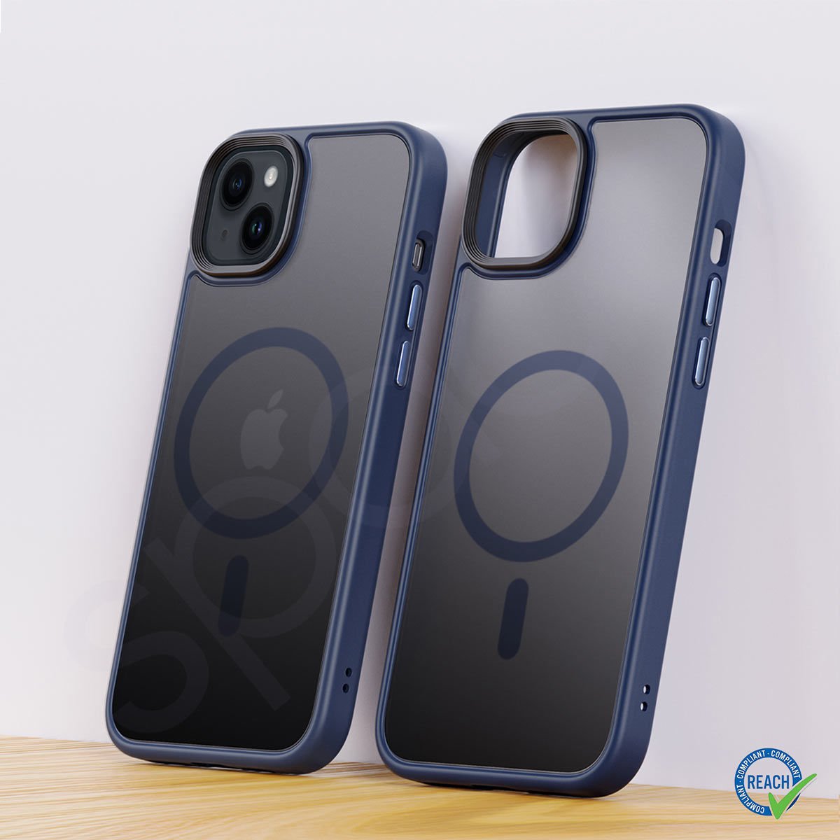 iPhone 15 Spada Panzer Magsafe Dark Blue Kapak