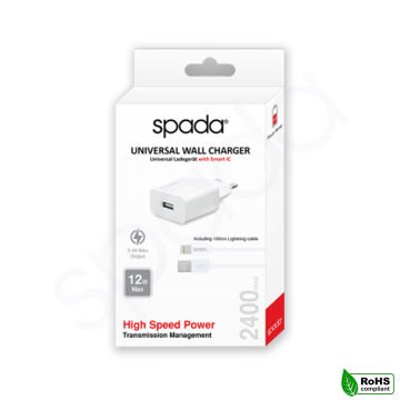 Spada 2400 Mah Lightning Kablolu Ev Şarjı - SPD2020EU