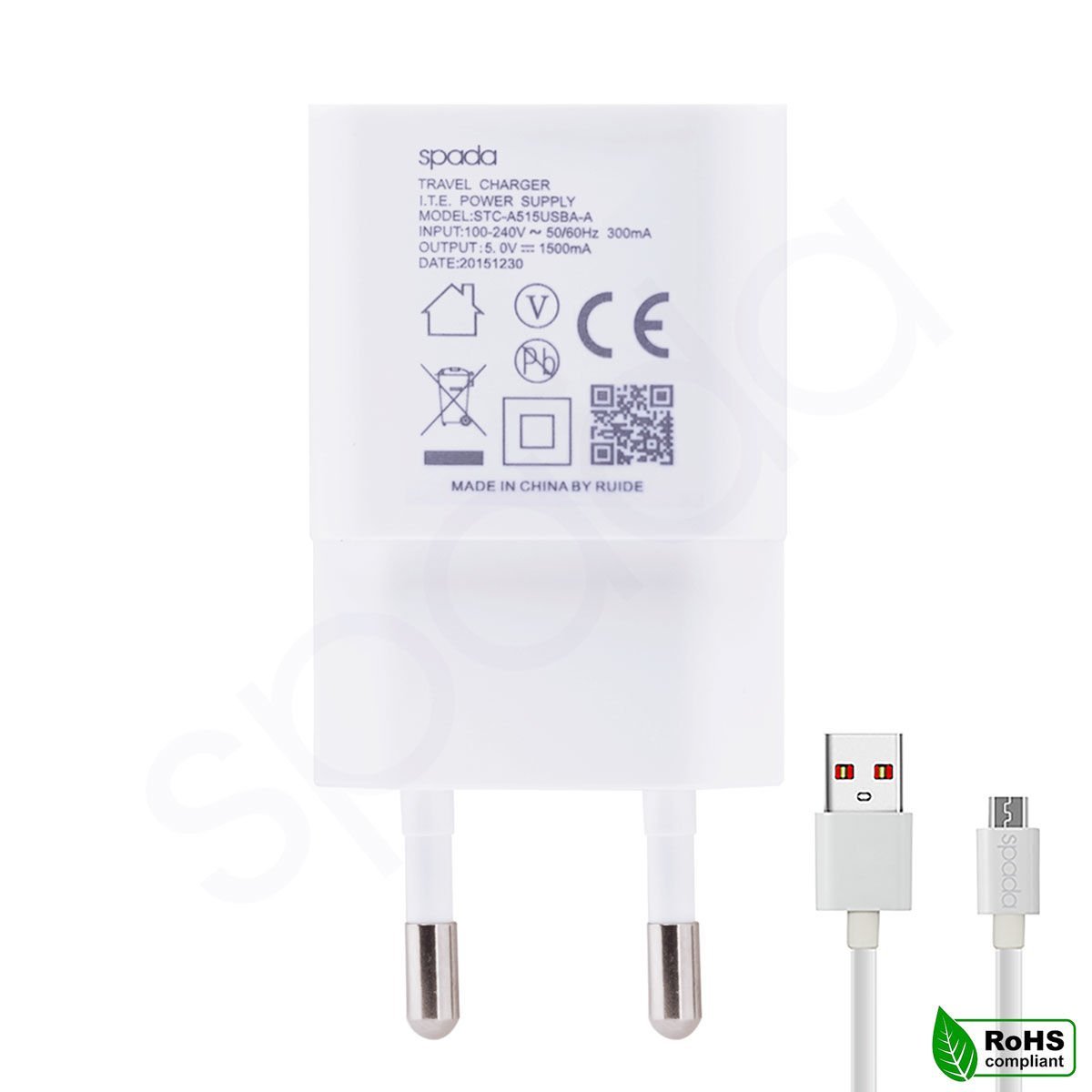 Spada Micro USB Kablolu 1800 mAh Ev Şarjı - STC-A515A
