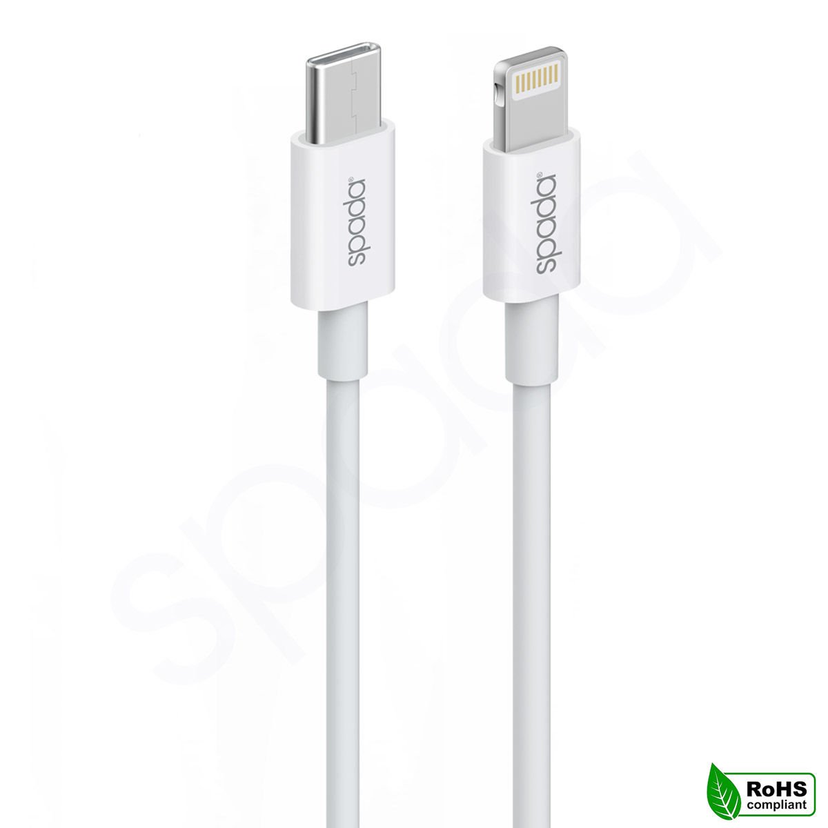 Spada Titanium Seri KBL-820WH Type-C – Lightning 1 metre Şarj ve Data Kablosu