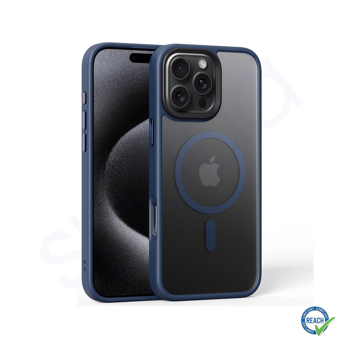 iPhone 16 Pro Spada Panzer Magsafe Mavi Kapak