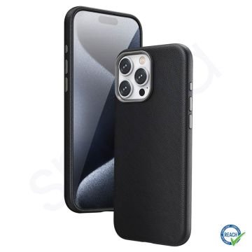 iPhone 16 Pro Spada Pelle Magsafe Gri Kapak