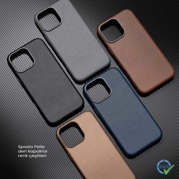 iPhone 16 Pro Spada Pelle Magsafe Desert Gold Kapak