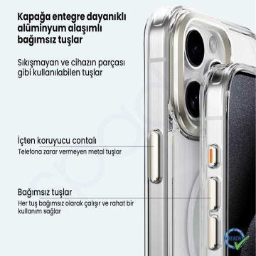 iPhone 16 Spada Premium Magsafe Rose Gold Kapak