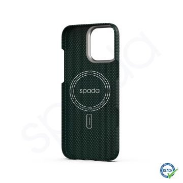 iPhone 16 Pro Spada Premium Kevlar Magsafe Yeşil Kapak