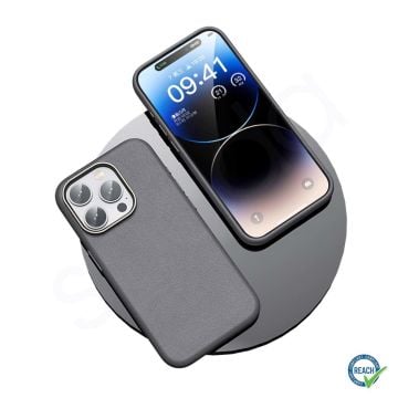 iPhone 14 Pro Spada Pelle Magsafe Gray Kapak