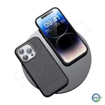 iPhone 14 Pro Max Spada Pelle Magsafe Dark Blue Kapak
