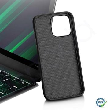 iPhone 15 Pro Max Spada Pelle Black Kapak