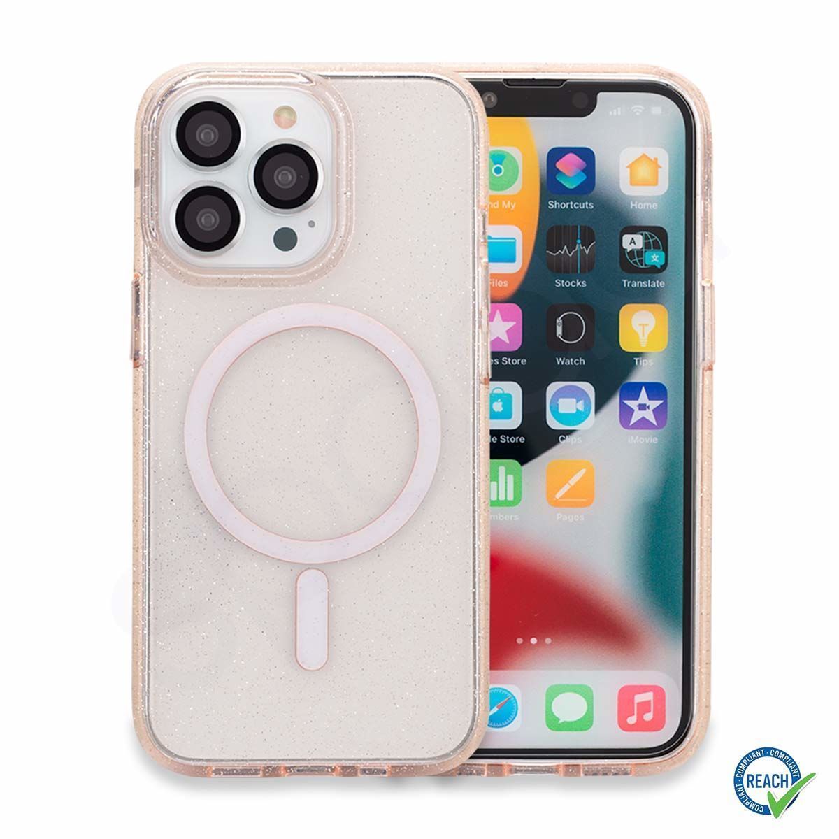 iPhone 13 Pro Max Spada Diamond Magsafe Gold Kapak