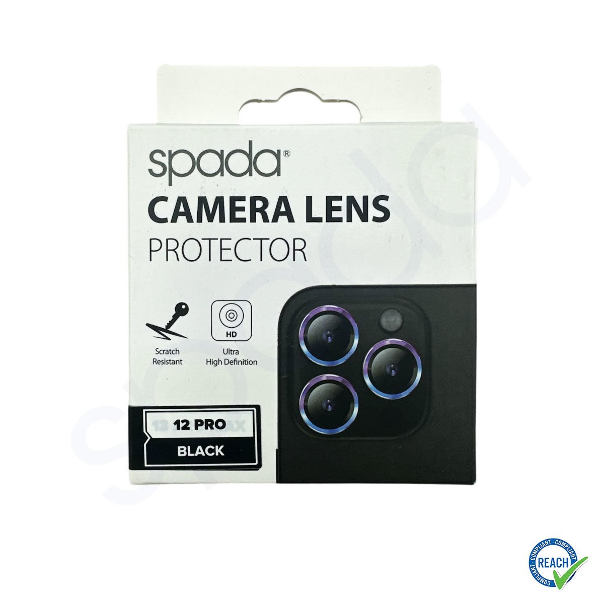 iPhone 12 Pro Spada Kamera Lens Koruyucu - Black
