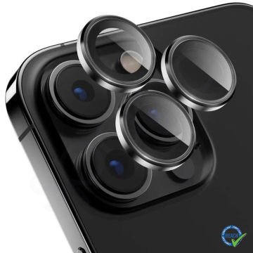 iPhone 12 Pro Max Spada Kamera Lens Koruyucu - Black