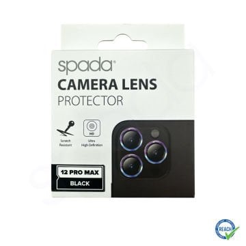 iPhone 12 Pro Max Spada Kamera Lens Koruyucu - Black