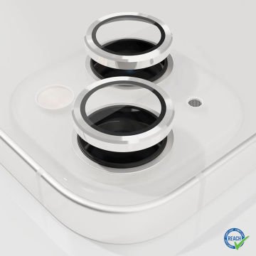 iPhone 13 Mini Spada Kamera Lens Koruyucu - Silver
