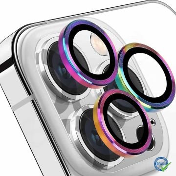 iPhone 14 Plus Spada Kamera Lens Koruyucu - Rainbow