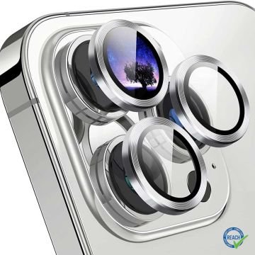 iPhone 14 Pro Max Spada Kamera Lens Koruyucu - Silver