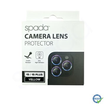 iPhone 15 Plus Spada Kamera Lens Koruyucu - Yellow