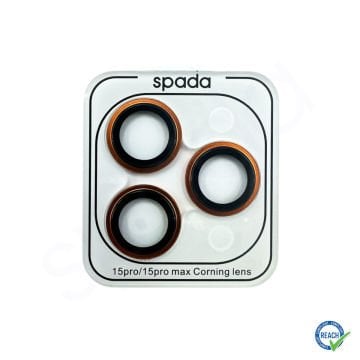 iPhone 15 Pro Spada Kamera Lens Koruyucu - Orange