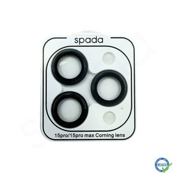 iPhone 15 Pro Spada Kamera Lens Koruyucu - Titanium Black