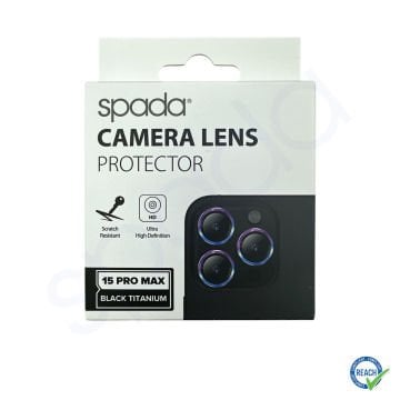 iPhone 15 Pro Spada Kamera Lens Koruyucu - Titanium Black