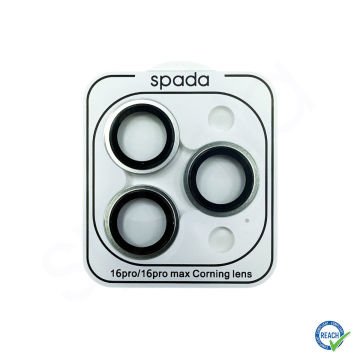 iPhone 16 Pro Max Spada Kamera Lens Koruyucu - Silver