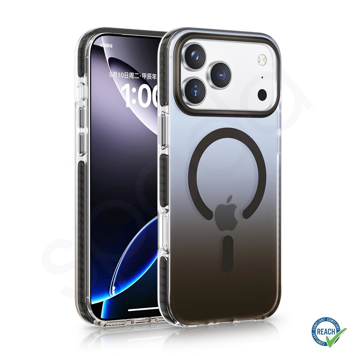 iPhone 17 Pro Max Spada Icon Magsafe Füme Kapak