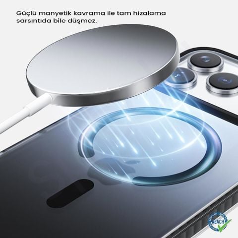 iPhone 17 Pro Max Spada Icon Magsafe Mor Kapak