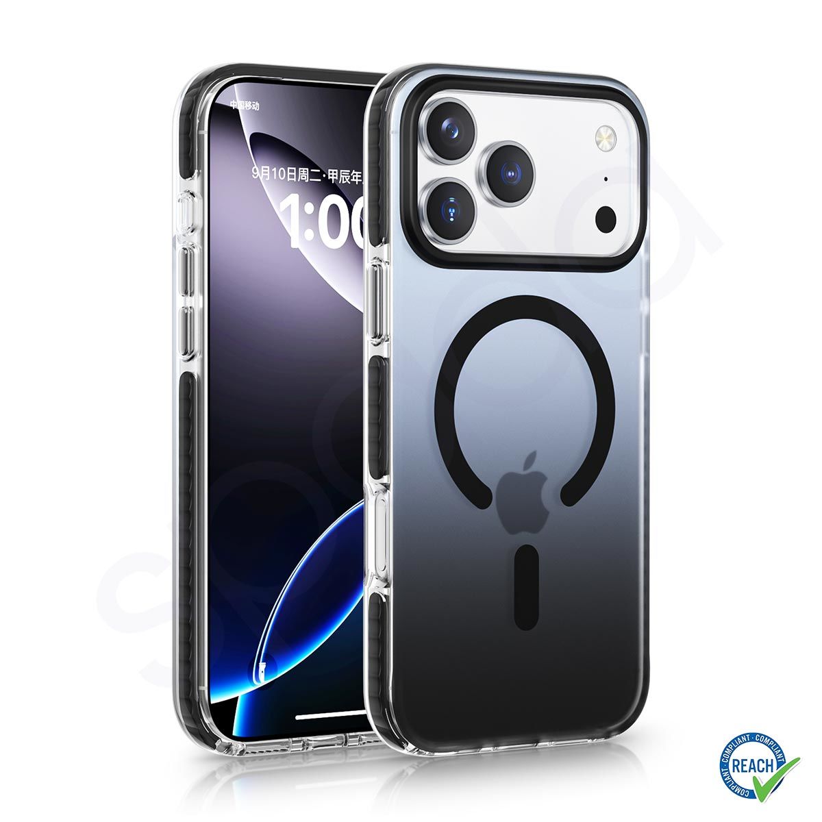 iPhone 17 Pro Max Spada Icon Magsafe Siyah Kapak