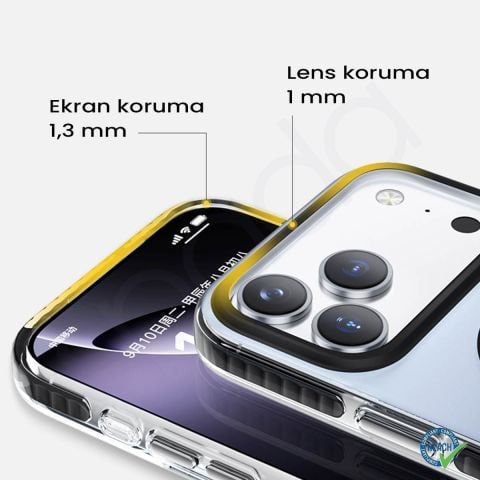 iPhone 17 Pro Max Spada Icon Magsafe Siyah Kapak