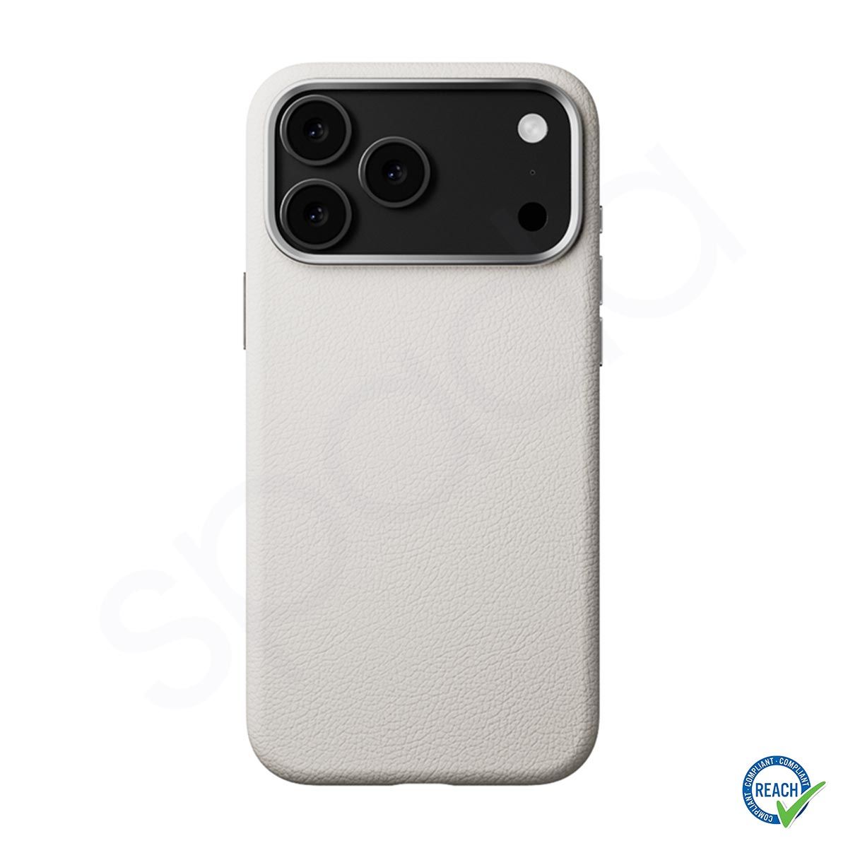 iPhone 17 Pro Max Spada Pelle Magsafe Beyaz Kapak