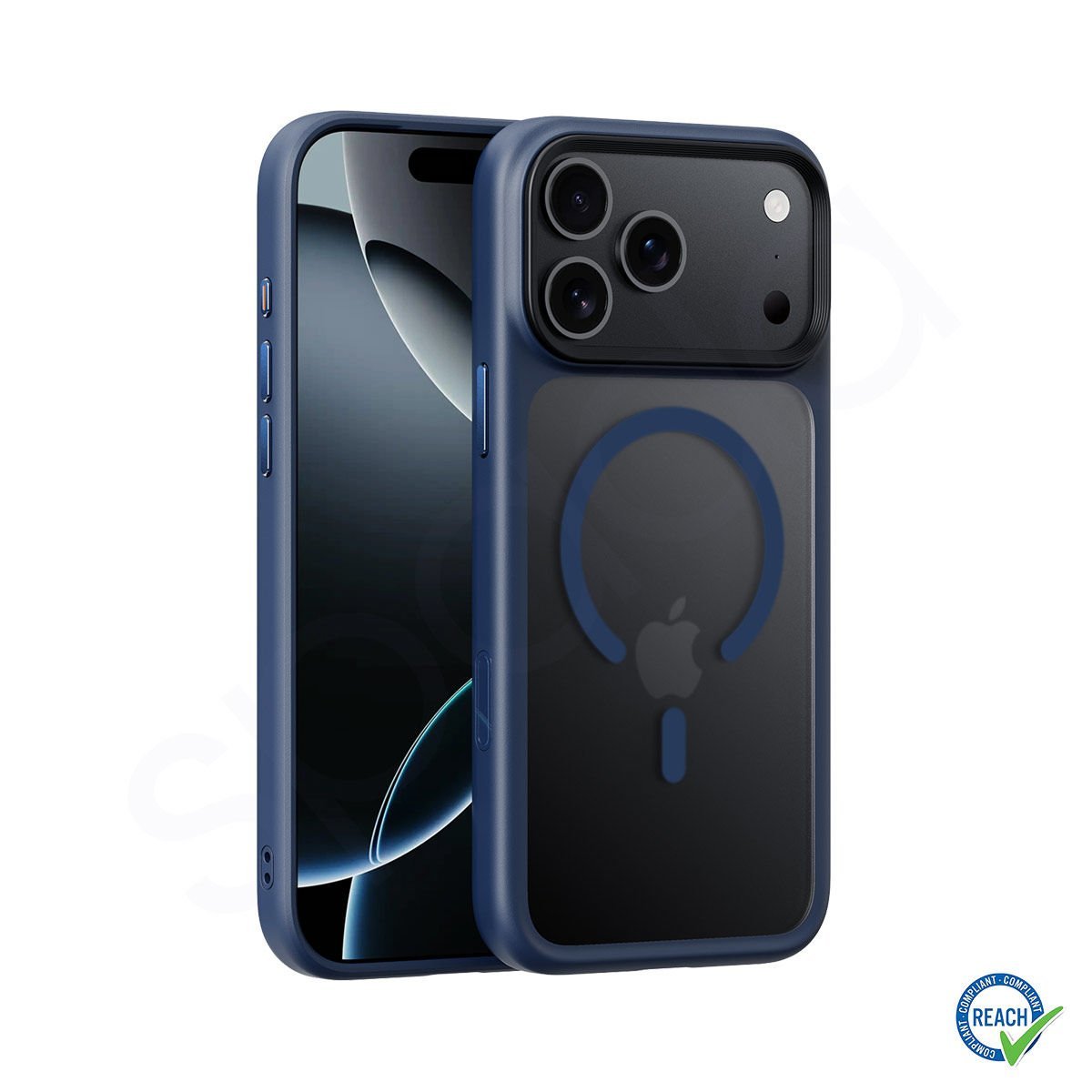 iPhone 17 Pro Spada Panzer Magsafe Lacivert Kapak