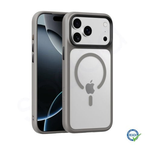 iPhone 17 Pro Max Spada Panzer Magsafe Gri Kapak