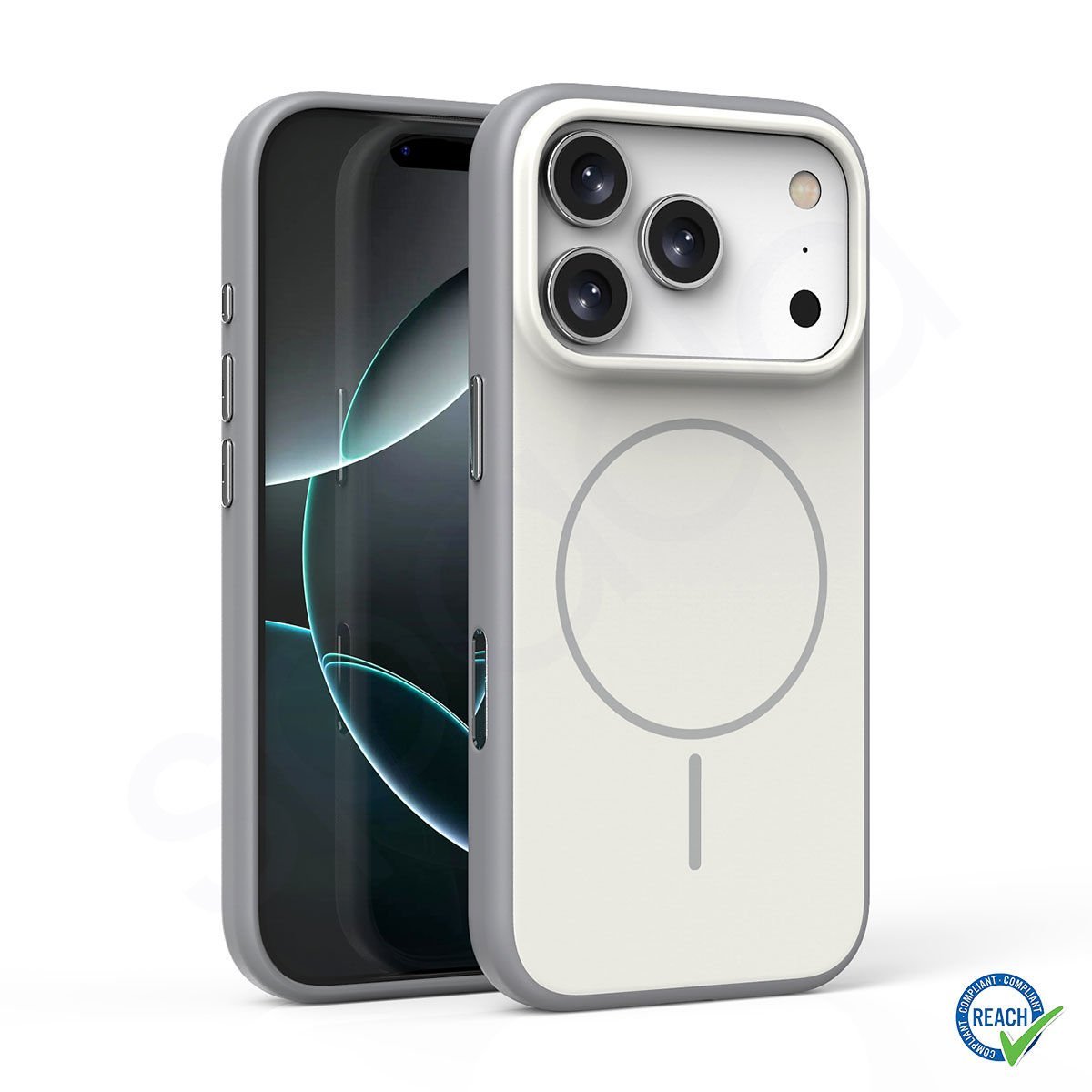 iPhone 17 Pro Max Spada Doppel Magsafe Beyaz Kapak