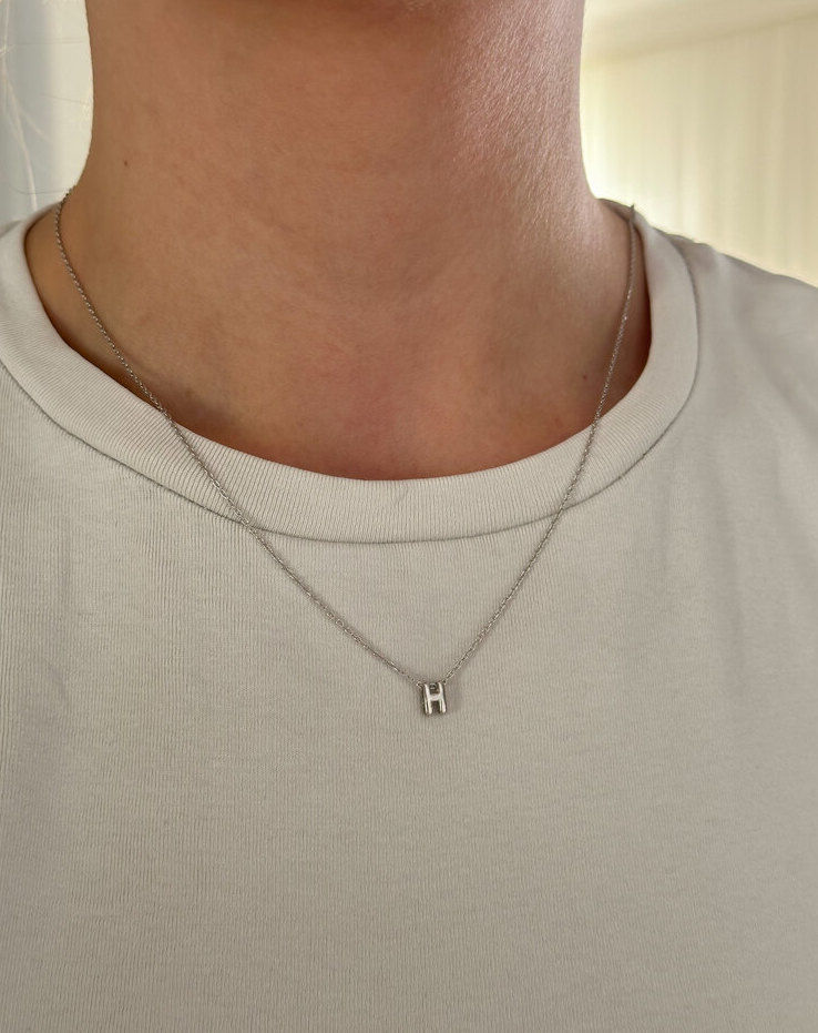 925 Gümüş | Minimal Harf Kolye