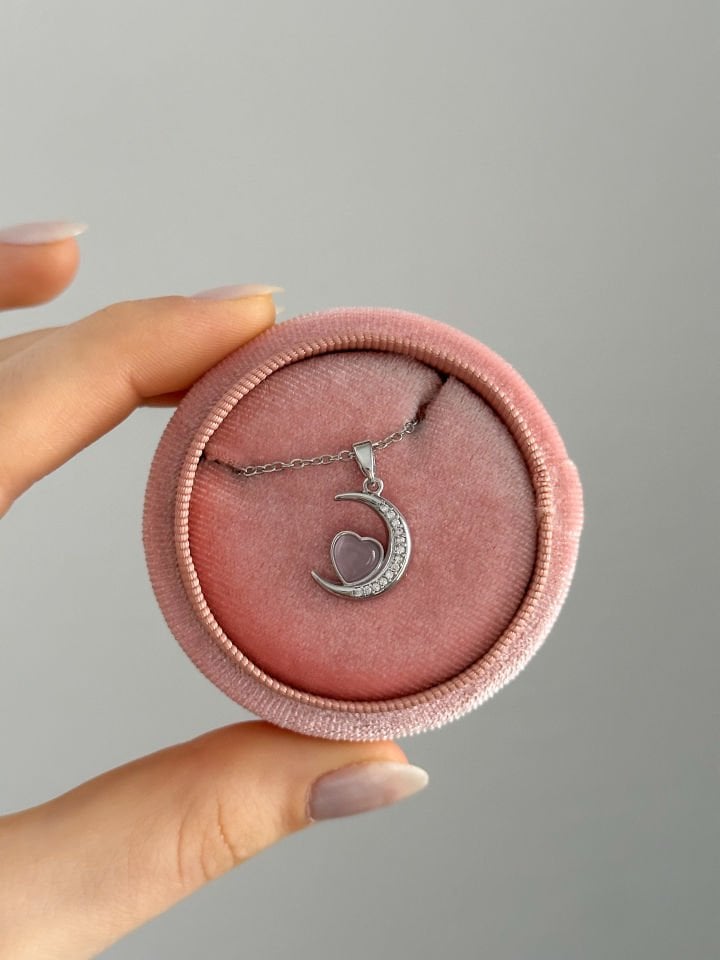 Çelik | Pink Moon Kolye