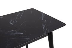 Venüs Siyah Mermer Highglass Masa