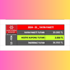 12.SINIF FEN LİSESİ YAYIN PAKETİ