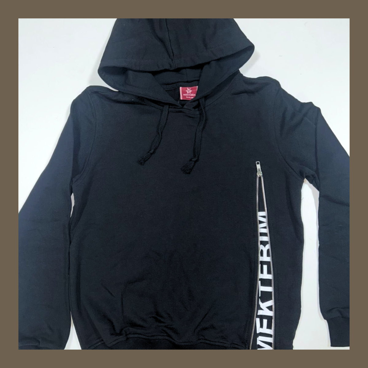 YAN FERMUARLI SWEATSHİRT