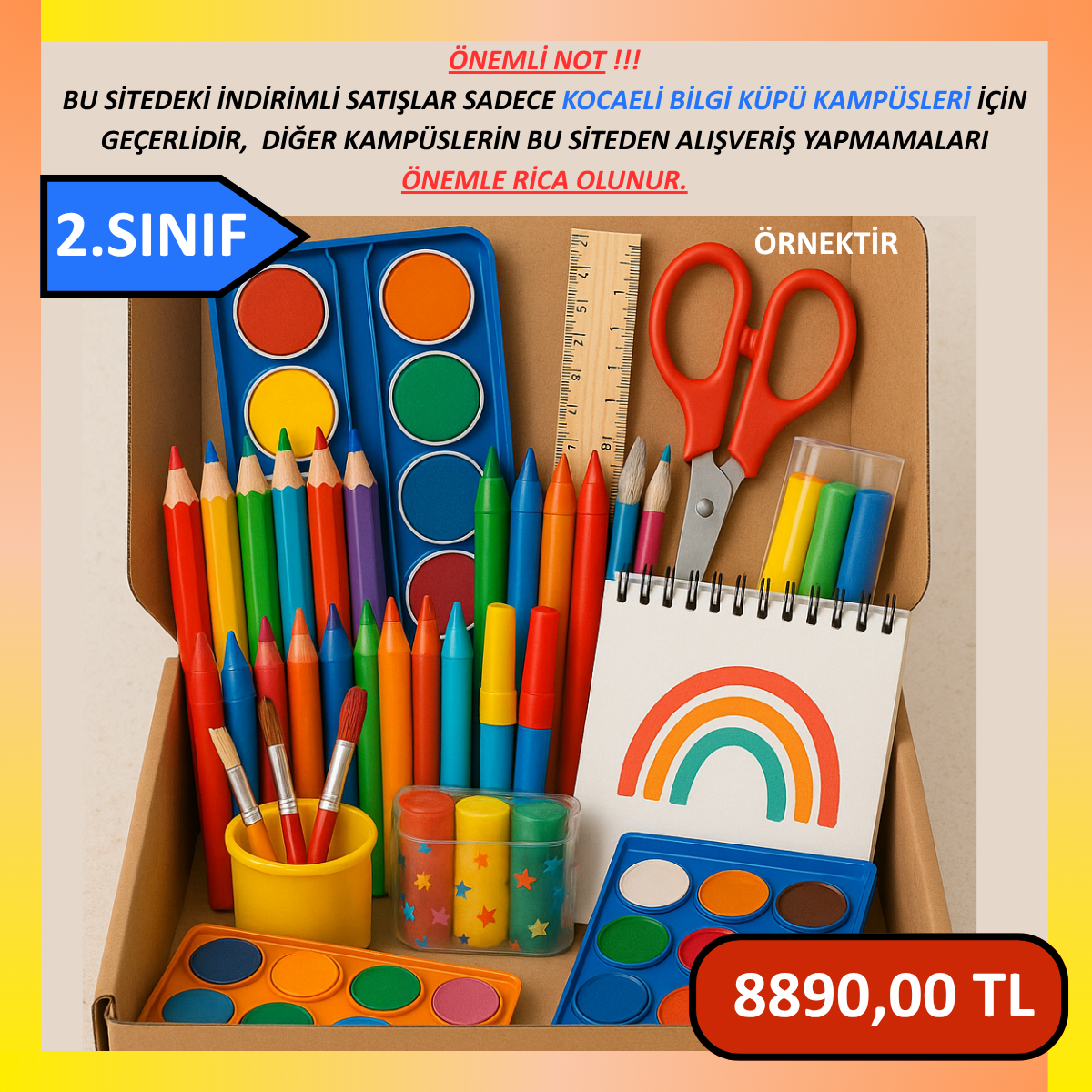 2.SINIF KIRTASİYE PAKETİ