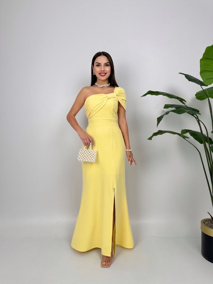 011_3008  ELBİSE YELLOW - SARI