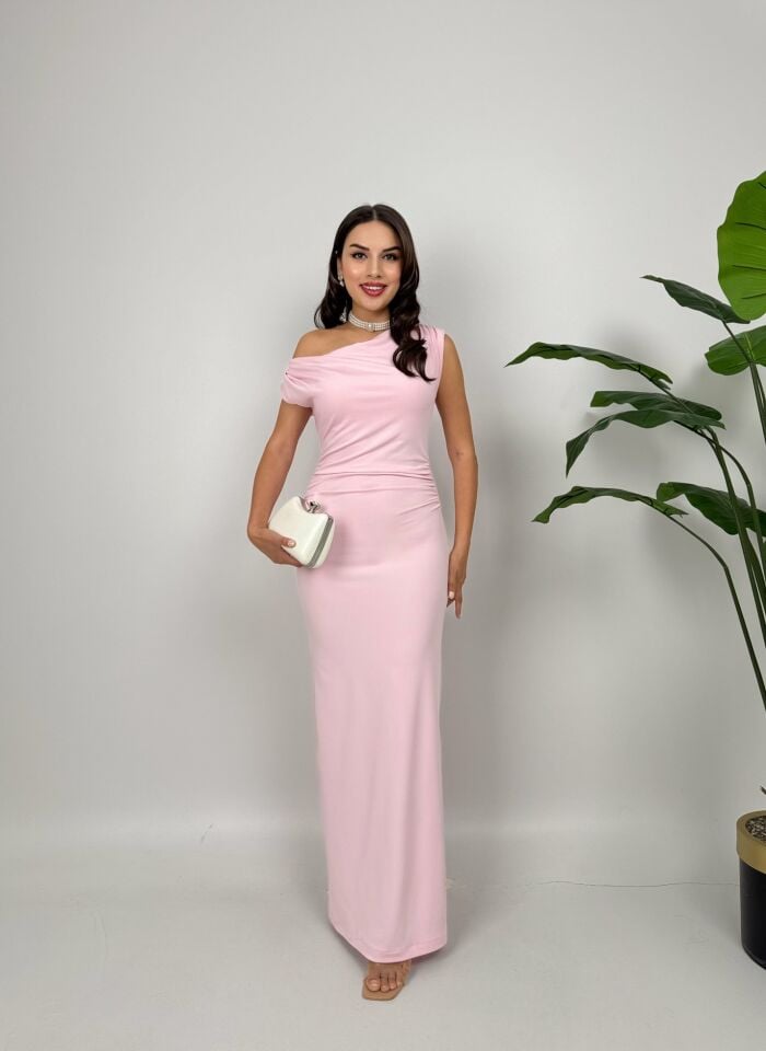 012_3032 ELBİSE PİNK - PEMBE