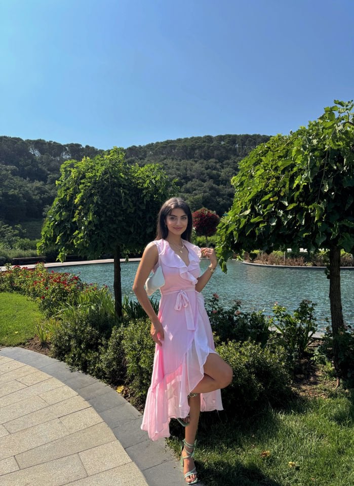 2168 ANVELOP ŞİFON ELBİSE PEMBE