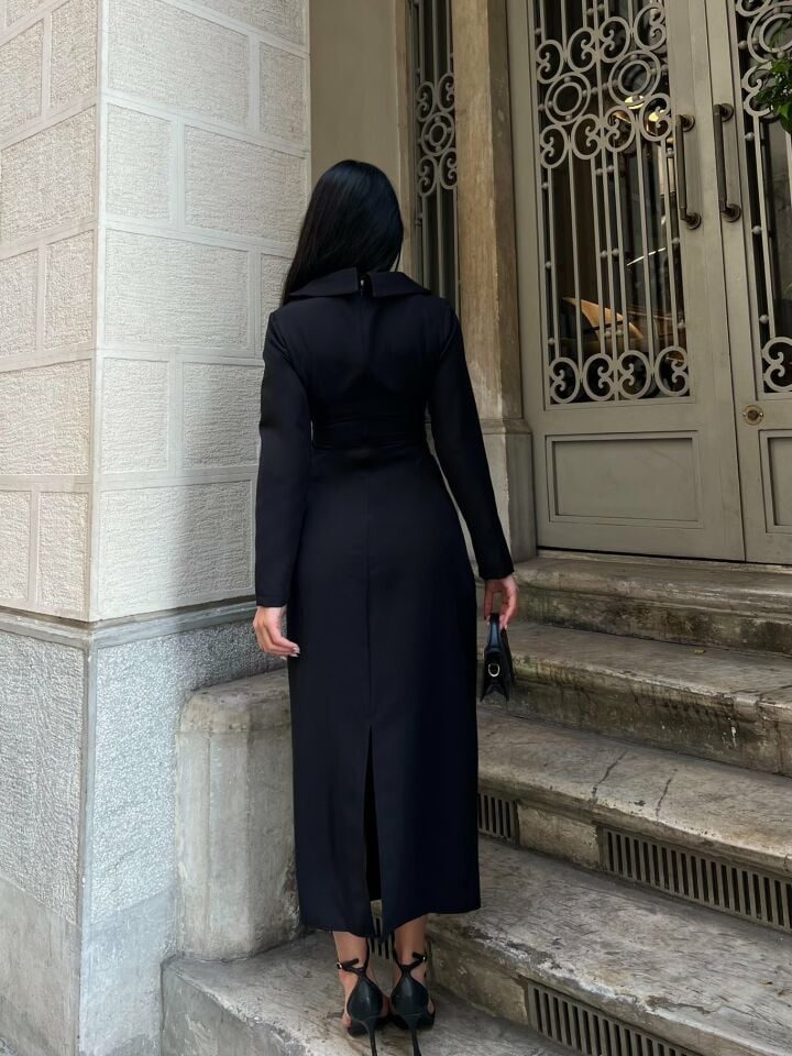 3054 ELBİSE BLACK - SİYAH