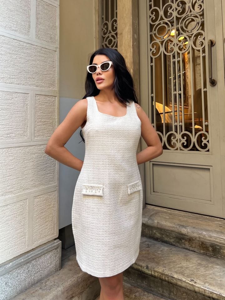 3092 ETEKLİ TAKIM ECRU - EKRU