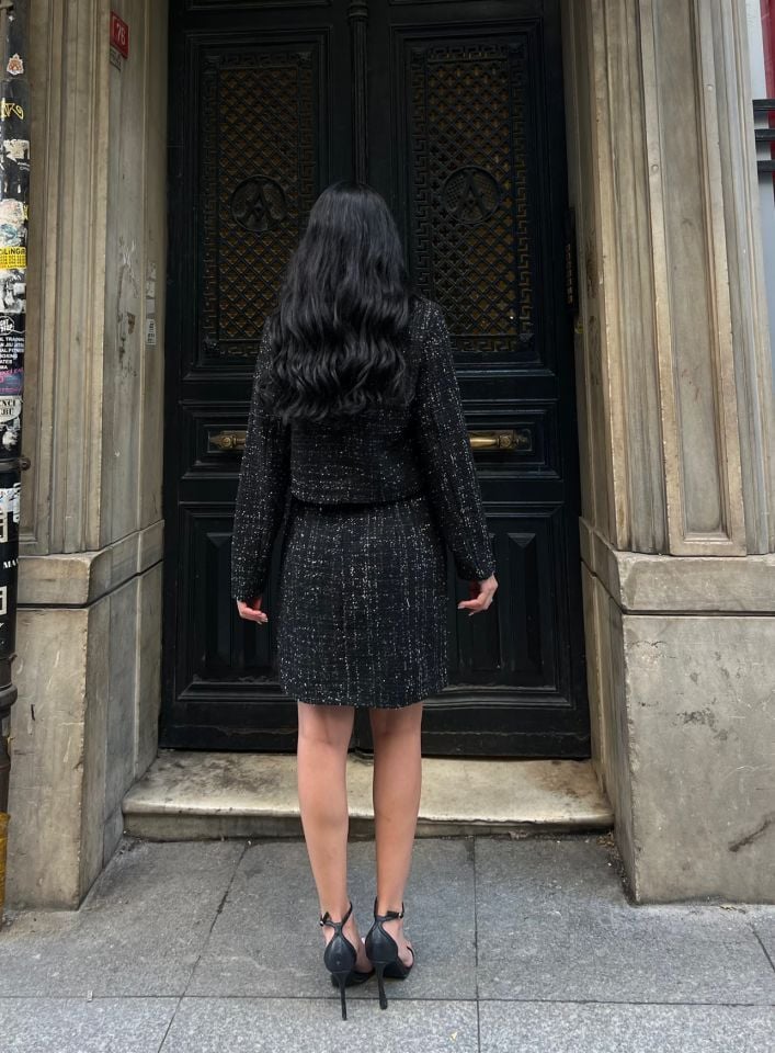 3092 ETEKLİ TAKIM BLACK - SİYAH