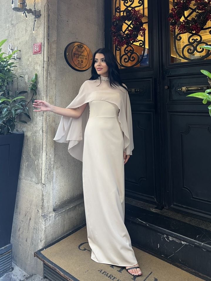 3071 TÜL ELBİSE STONE - TAŞ