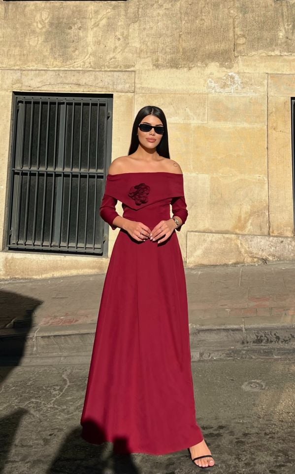 3073 ELBİSE WHİTE - BEYAZ