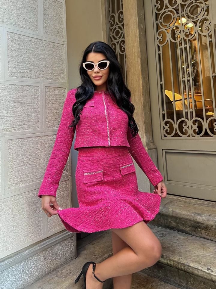 3091 TAŞLI TAKIM FUCHSİAS - FUŞYA